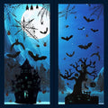 Halloween window sticker set, 6 sheets of window film