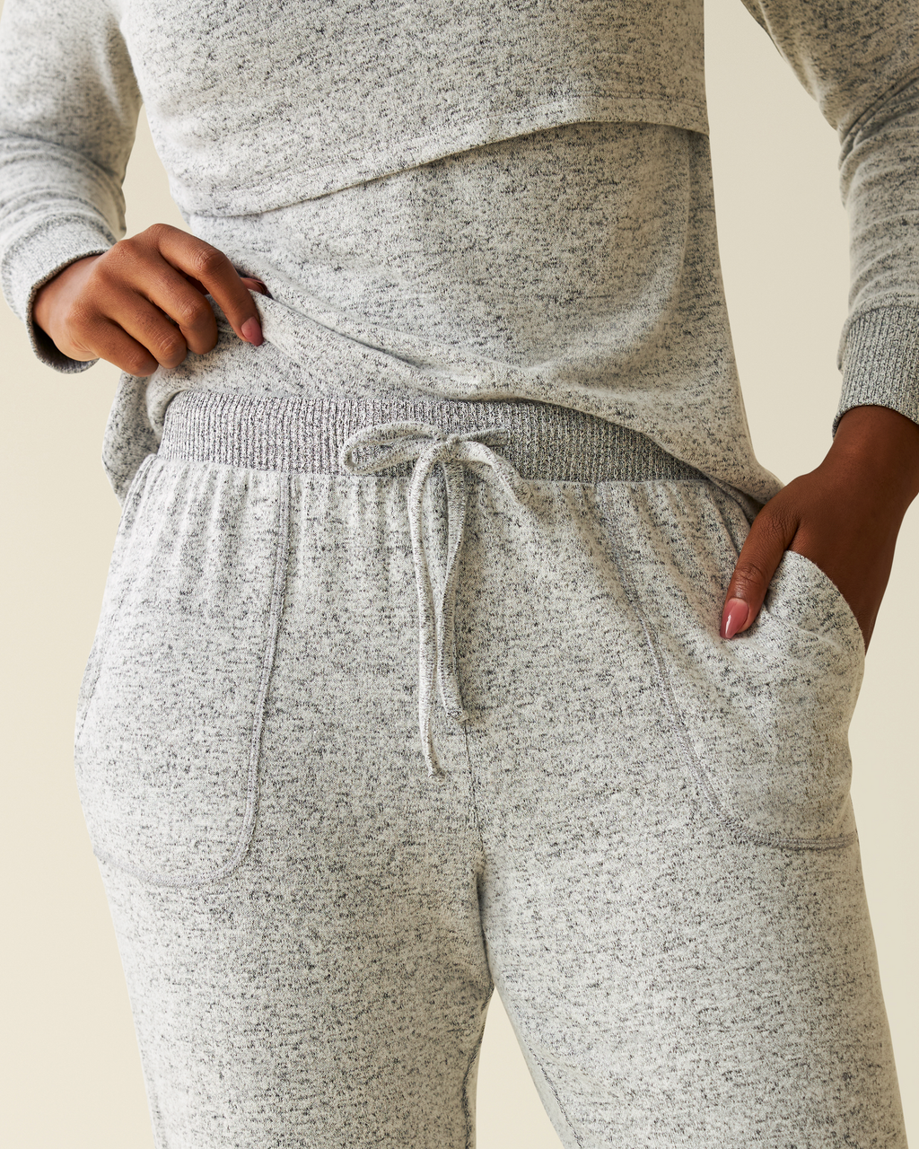 CozyKnit Nursing Pajama & Lounge Set | Grey Heather
