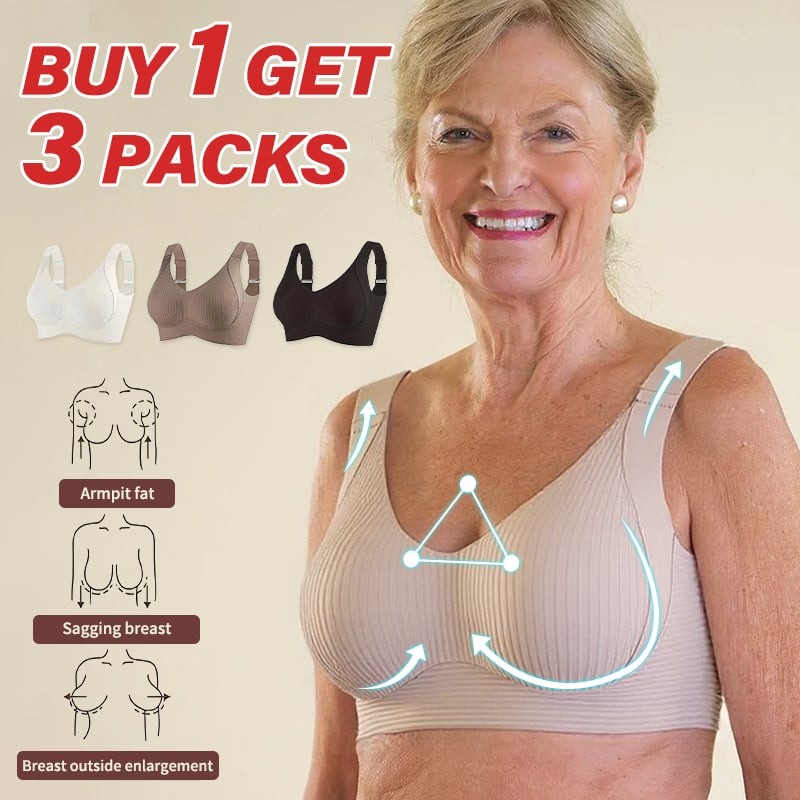 🎁Clearance Sale Buy 1 Get 3 Packs🔥 Super firming bra | Wire-free bra 👍 No more sagging breasts (3-Pack Value Set)