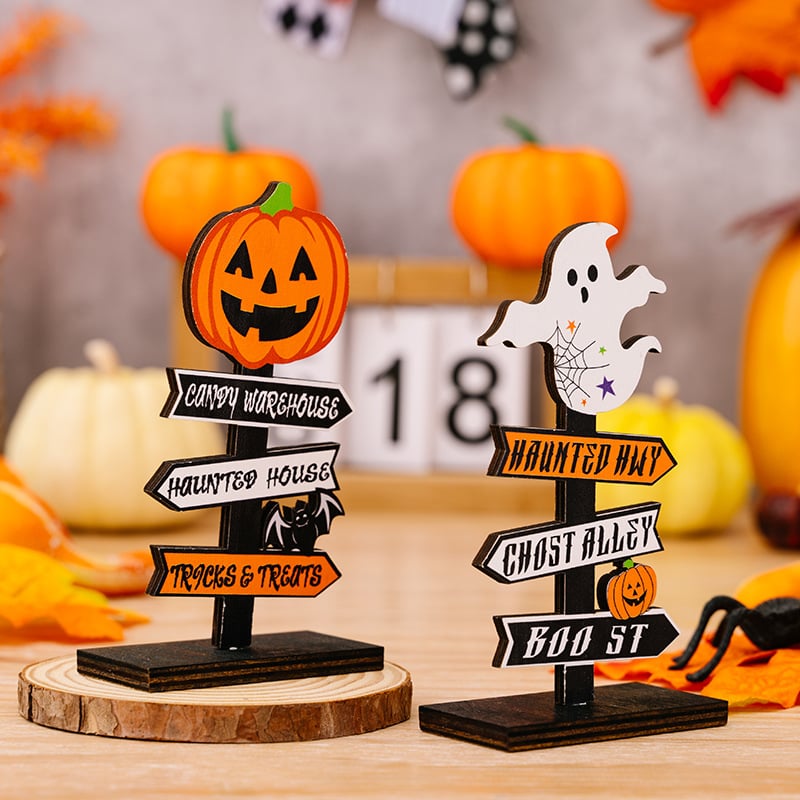 Halloween wooden ornaments