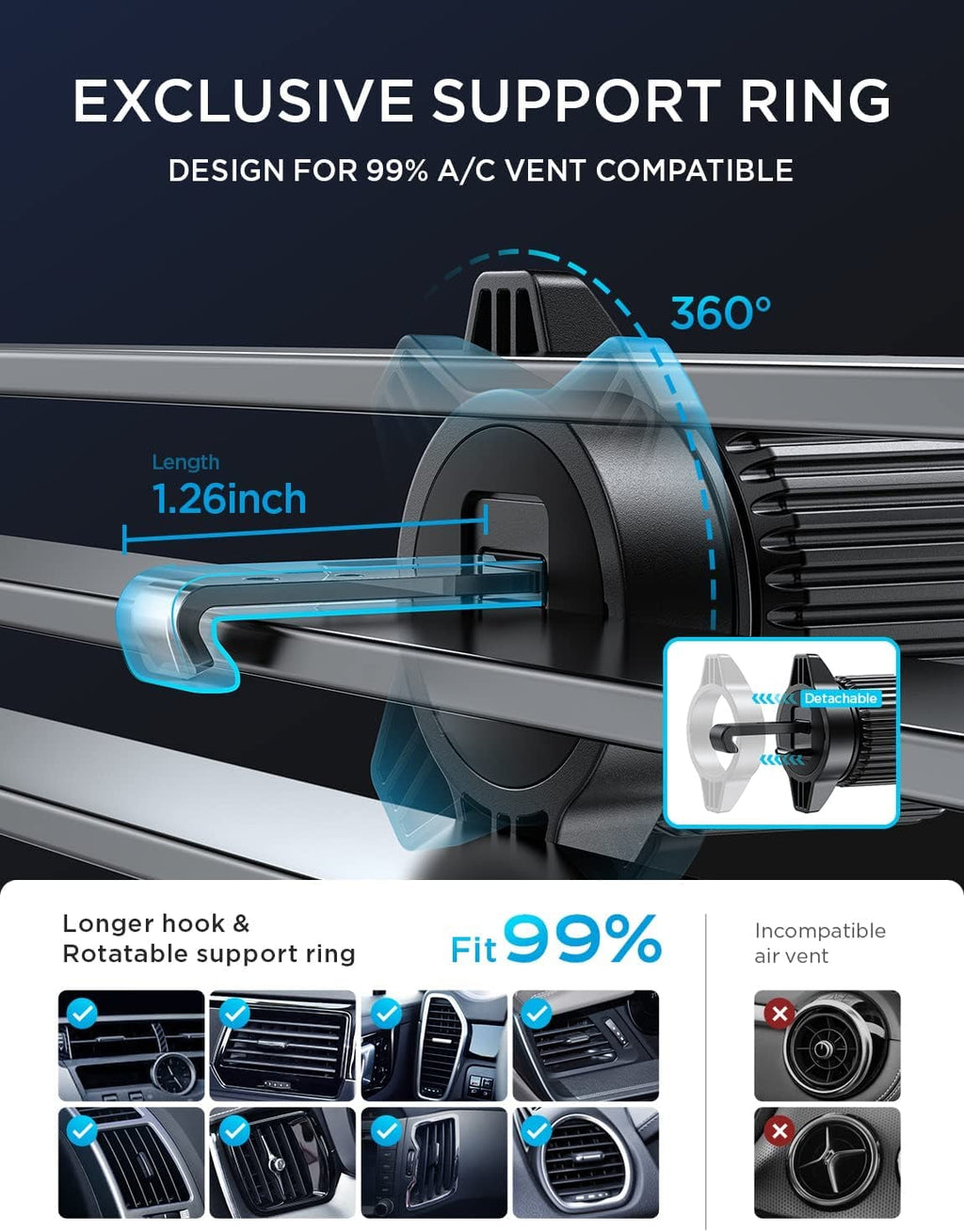 🎁NEW Air Vent Car Phone Mount Holder