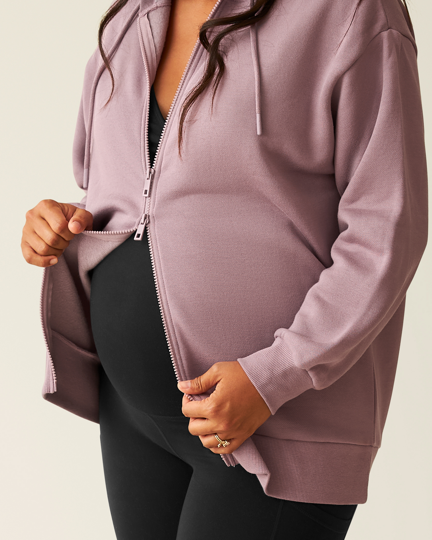 Cloud Fleece Oversized Hoodie | Dusty Mauve