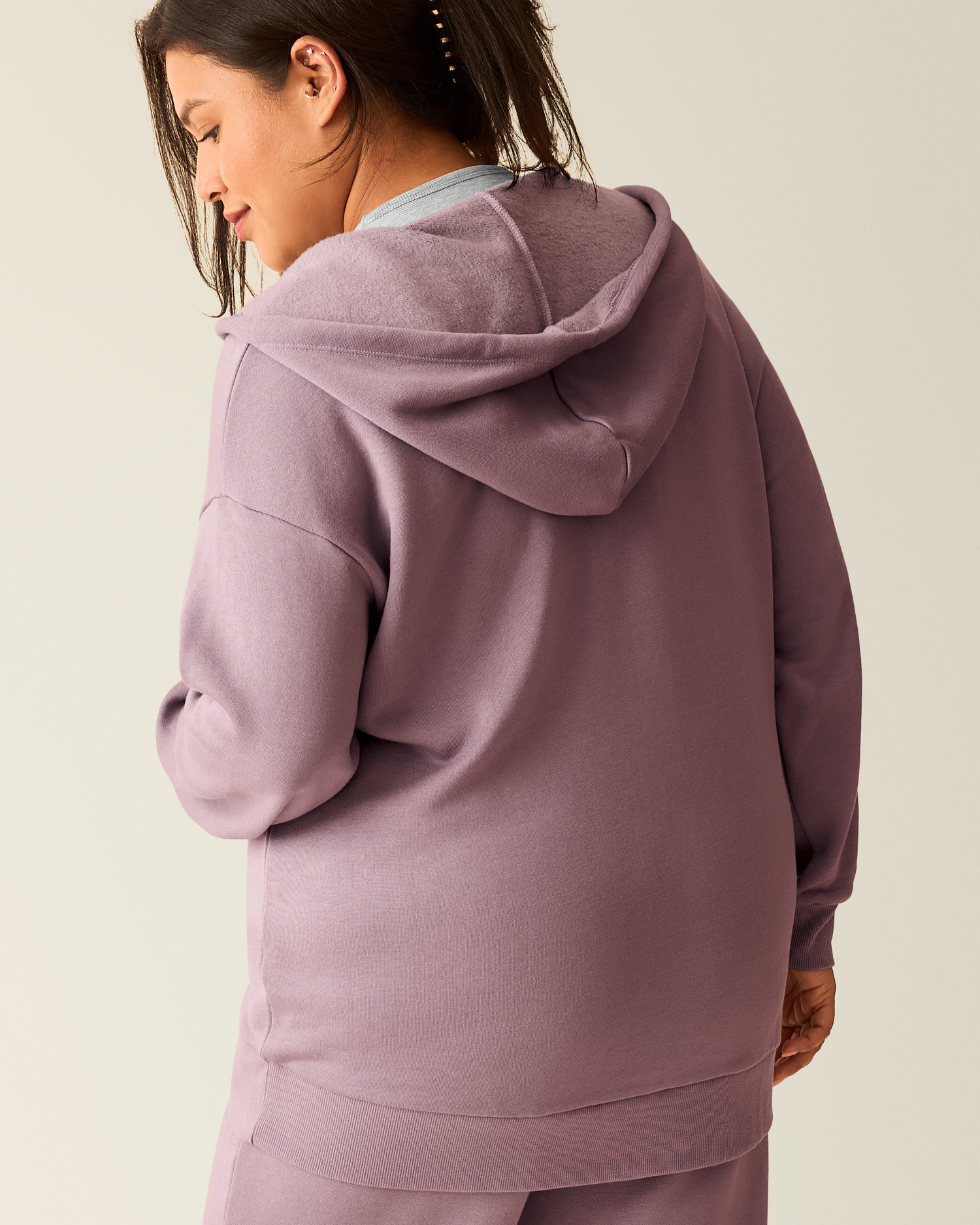 Cloud Fleece Oversized Hoodie | Dusty Mauve