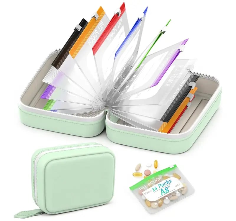 🔥💊 A8 Waterproof Pill Case Set – For 7 to 14 Days of Medication & Vitamins 💧 Waterproof & Shatterproof